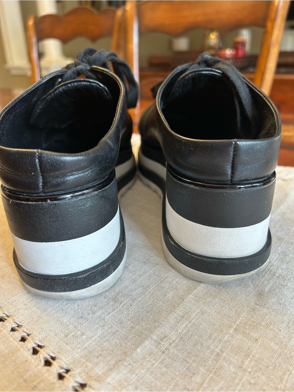 Brown’s Wishbone Collection Platform Lace-Up Slide On Sneakers - Picture 4 of 7